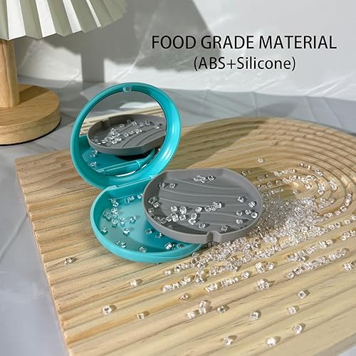 Miniatura 8 de Maoerdental Paquete de 2 fundas Aligner con espejo, conveniente estuche de retención para alineadores Invisalign, protectores nocturnos y