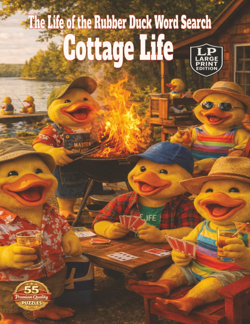 The Life of the Rubber Duck Word Search: Cottage Life: Cottage life is campfires, canoes, beaches, BBQ cookouts, relaxing summer fun packed into 55 word search puzzles and over 1000 words
