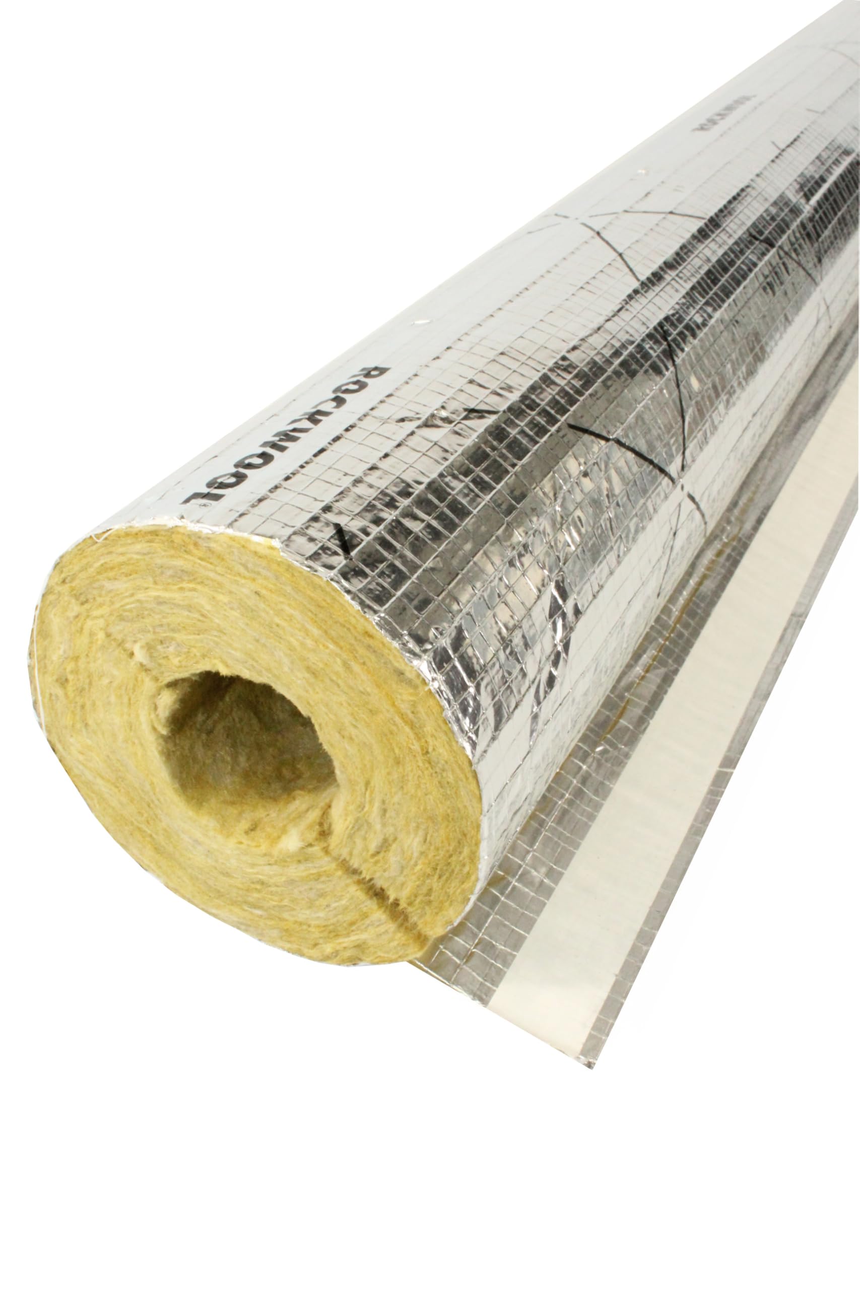 Rohrisolierung ¦ Rockwool ¦WLG 0,035 ¦ Steinwolle ¦ Dämmung ¦ alukaschiert ¦ Rohrschale ¦ erfüllt die GEG-Anforderungen (silber, 18x30 - 13m (1/2 Karton))