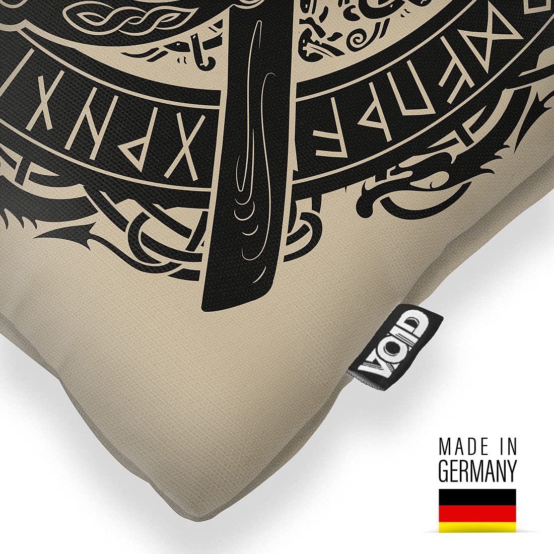 VOID Wikinger Helm Wappen Kissenbezug Kissenhülle Sofakissen Kissen Deko Outdoor-Kissen Dekokissen, Kissen Größe:60 x 60 cm