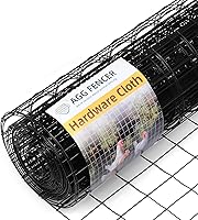 Vista 13 de Tela Metálica Negra de 8 pulgadas x 25 pies, Malla de Alambre de 1/2 pulgada 19Ga Recubierta de PVC y Vinilo, Rollo de Cercado de Alambre de Pollo