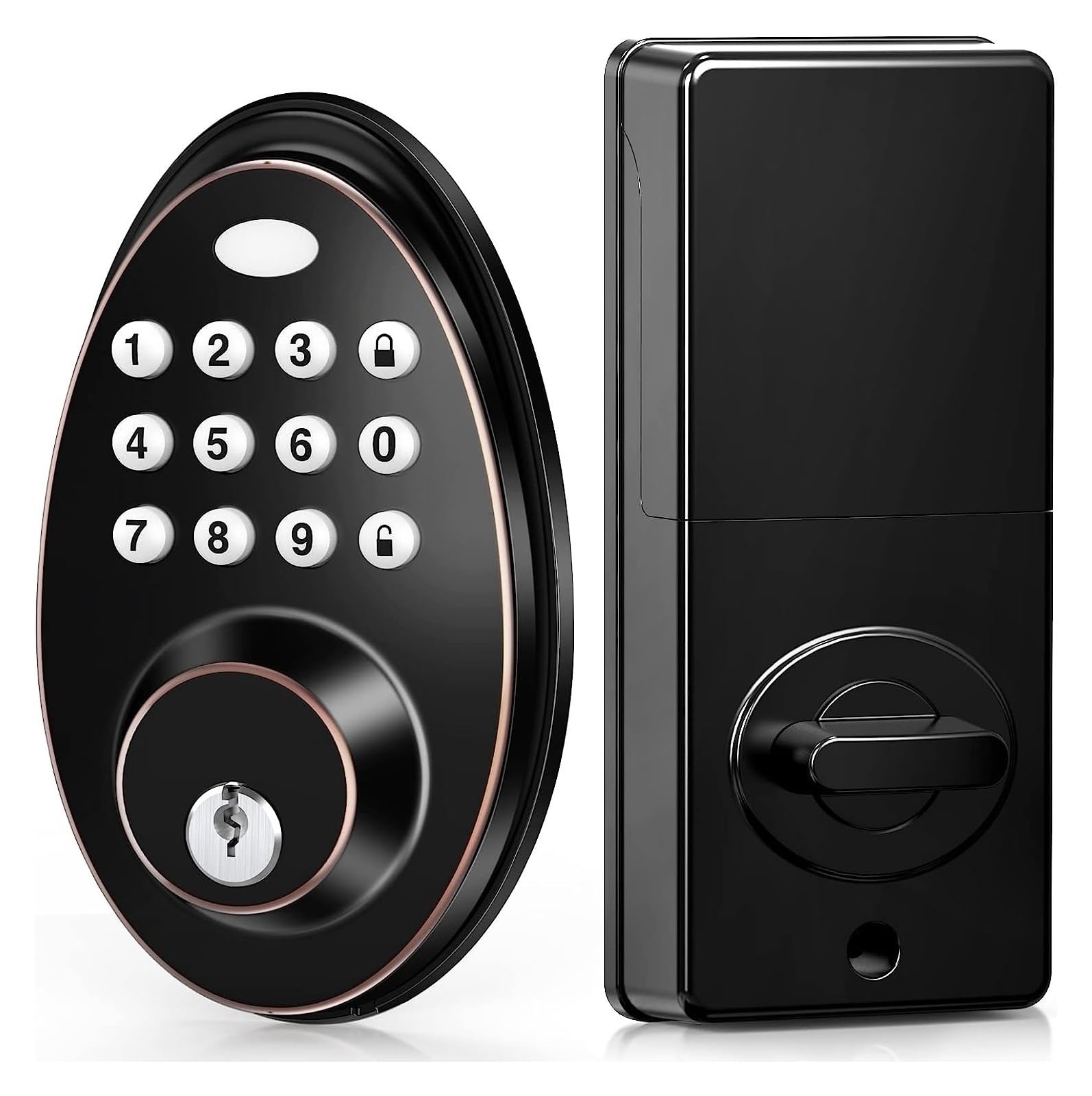 Smart Lock, Fingerprint Lock. Keyless Entry Door Lock, Smart Door Lock With Keypad, Smart Deadbolt, Auto Lock, 50 User Codes, Easy Installation