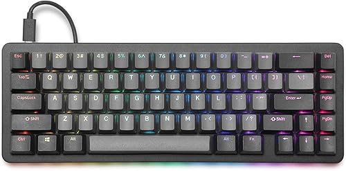 Miniatura 2 de Drop Teclado mecánico ALT teclado para juegos 65 % (67 teclas), interruptores de intercambio en caliente, macros programables, retroiluminación LED
