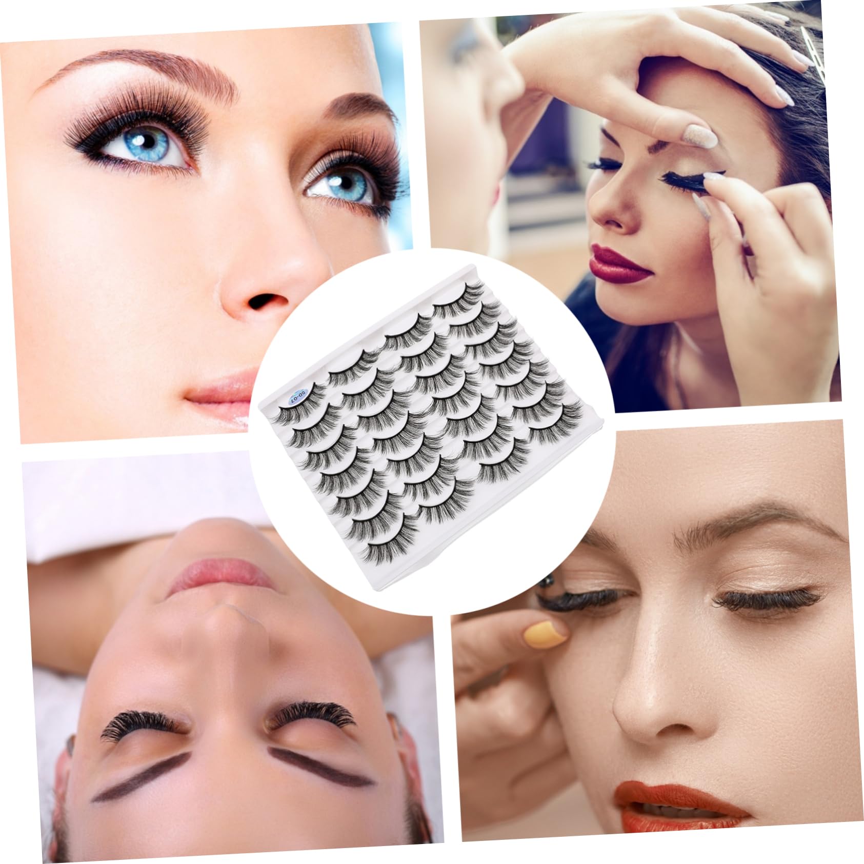 Healeved Eyelashes Naturali Fatte Mano Ciglia False Voluminose Per Trucco Naturale Accessori Per Salone Di Bellezza e Uso Personale