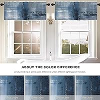 Vista 231 de Cenefas de cocina modernas con patrón de cobre marrón dorado para ventanas, cenefas opacas abstractas de marcas de arañazos y cortinas opacas