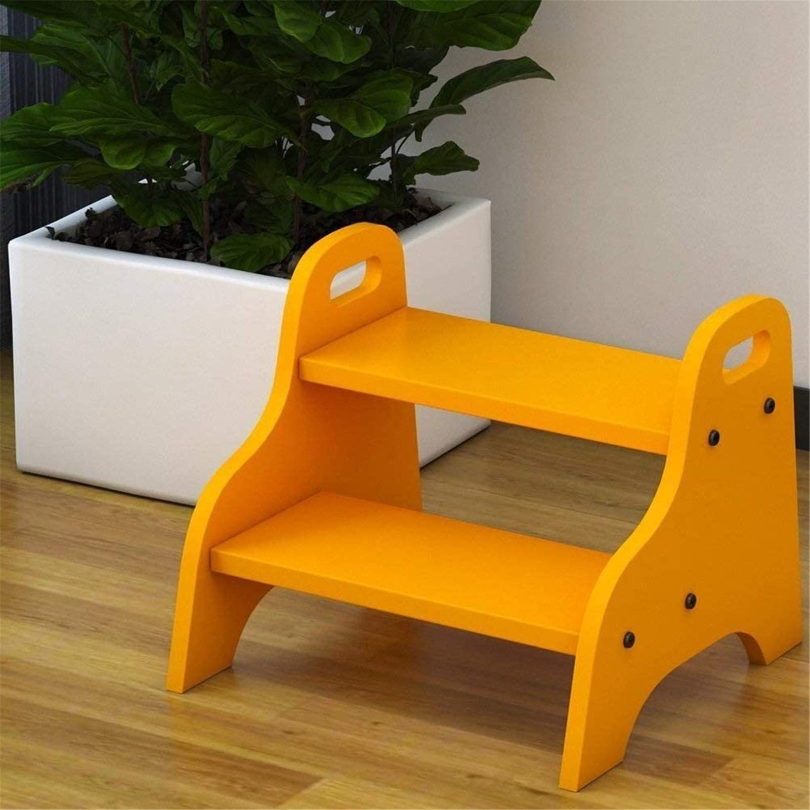 Echelle tout-petits en bois pour arreter de porter votre enfant au lavabo