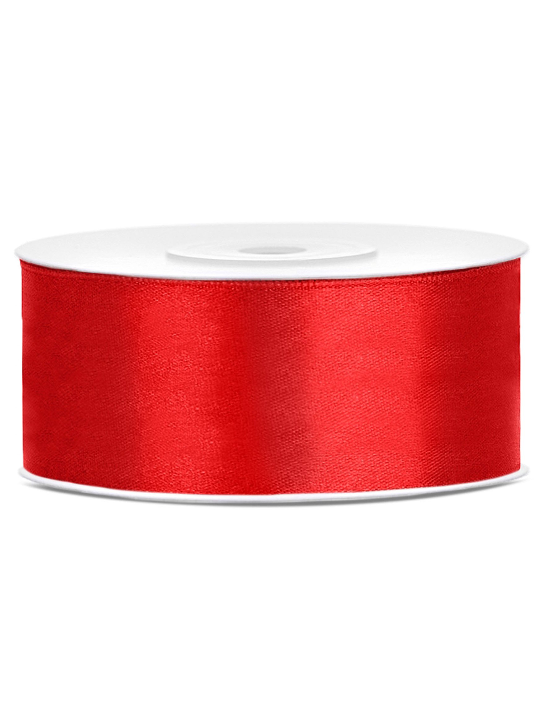 partydeco. PL Satin Ribbon Red, 25 mm, 25 m