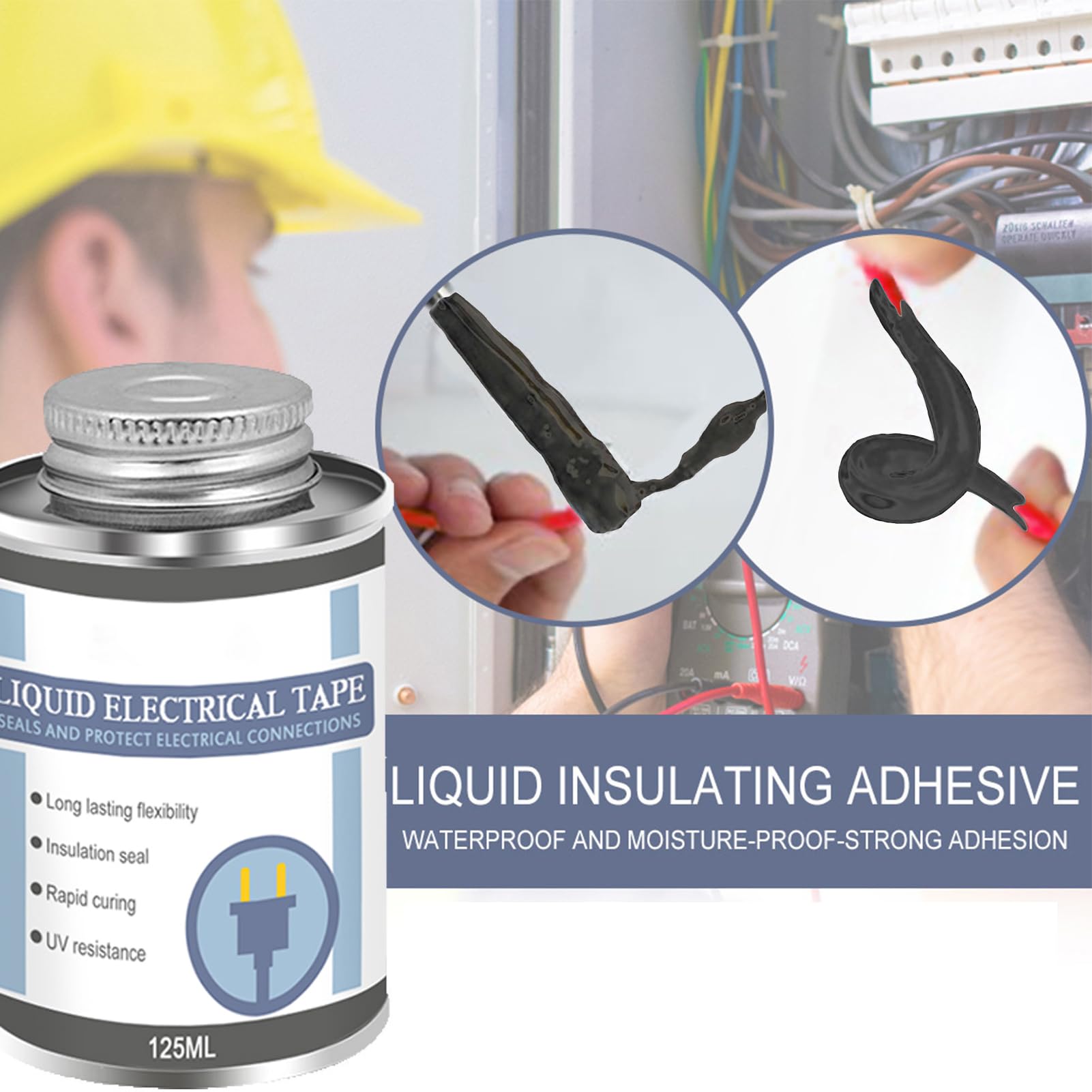 Liquid Insulating Rubber Coat, 125ML Liquid Electrical Tape, High Temperature Resistant Liquid Insulation Tape - Image 4