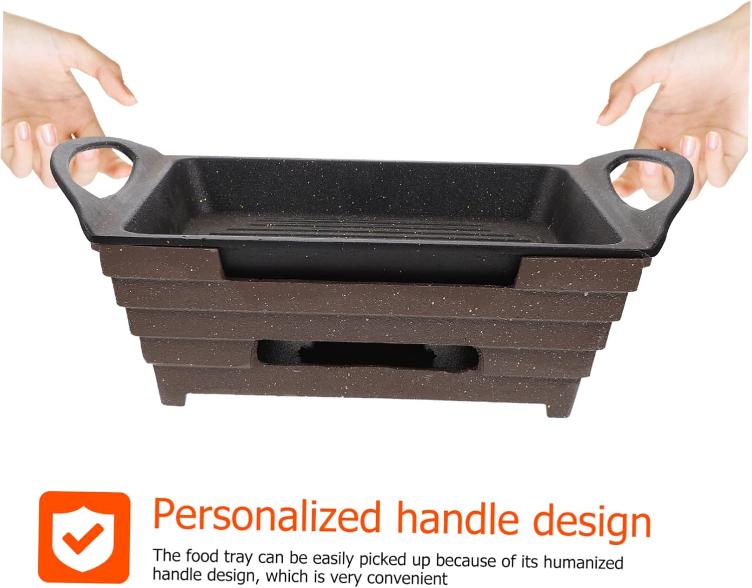 Amosfun 1pc Camping Grill Grilled Fish Stove Bbq Stove Portable Griddle for Family Picnic