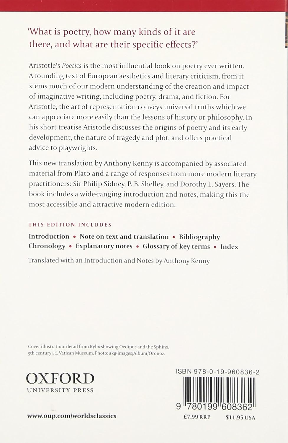 Poetics (Oxford World's Classics)