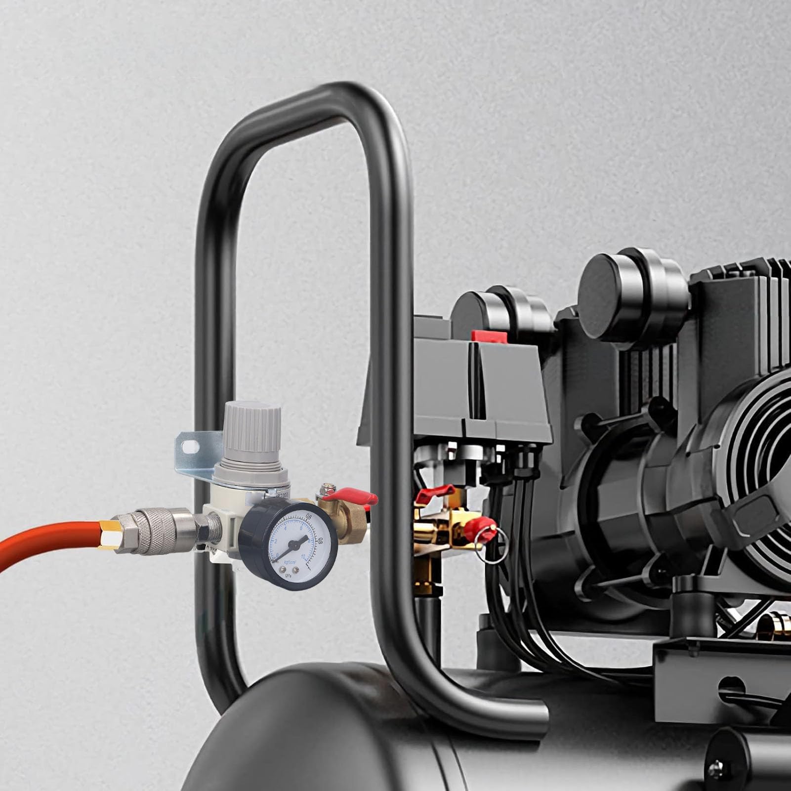 Regolatore di pressione per compressori d’aria AR2000, regolatore per compressori d’aria da 1/2 pollice NPT con manometro da 0 a 1 MPa, controllo preciso della pressione per uso