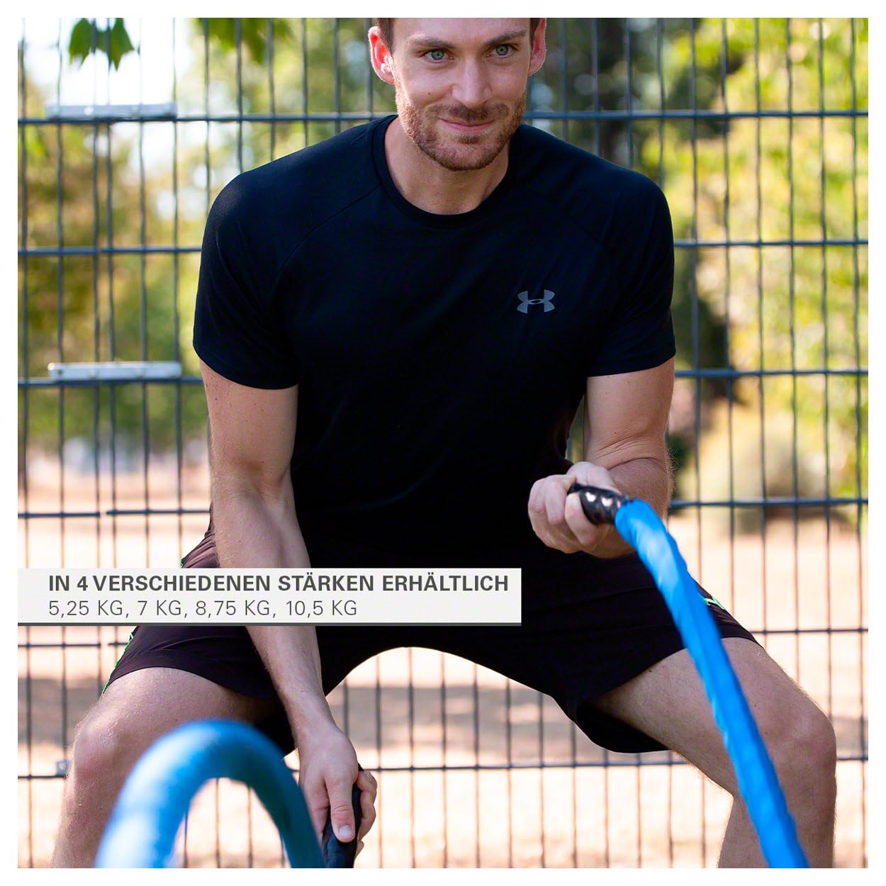 Sport-Tec Fitness Tau Trainingsseil Schlagseil Battle Rope Schlangenseil