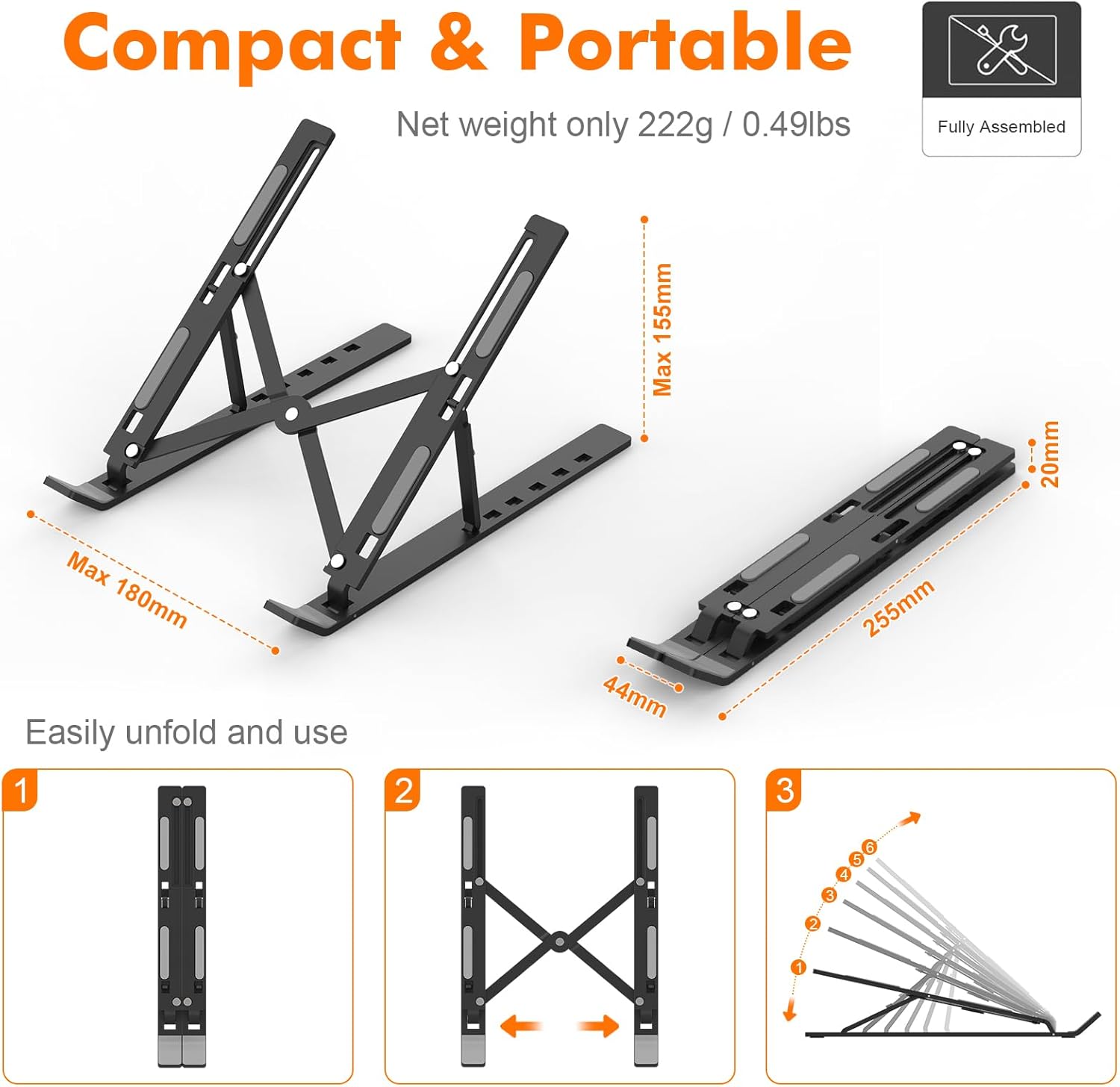Laptopständer Seitenansicht