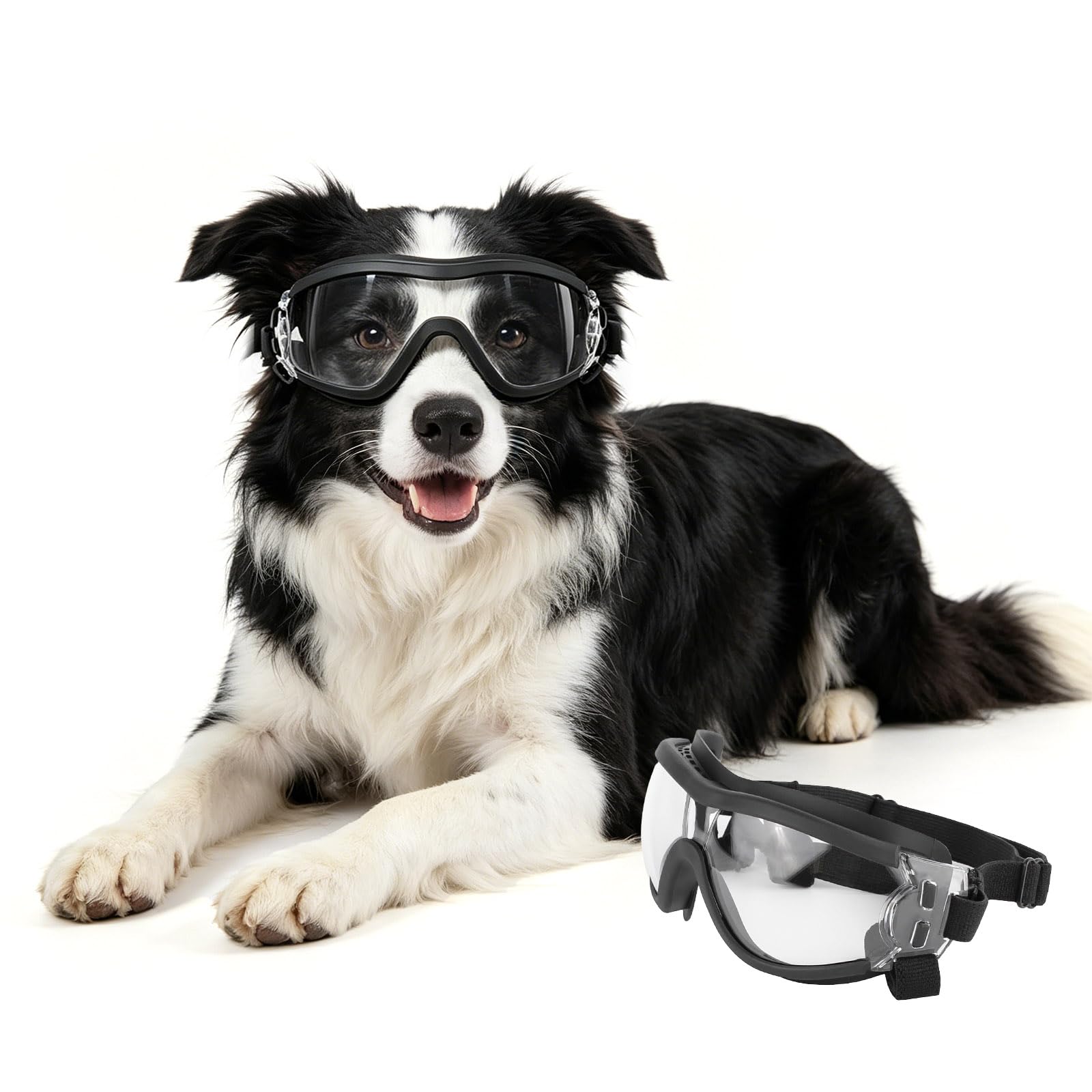 PETLESO Hundebrille für Goße Hunde Anti-UV Winddicht Hunde M