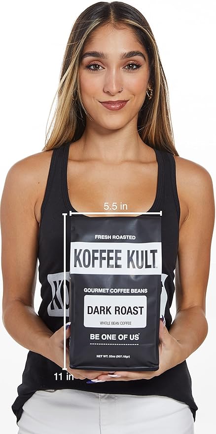 Café en Grano Tostado Oscuro Koffee Kult - 32 oz (2 lb) - 100% Arábica miniatura 9