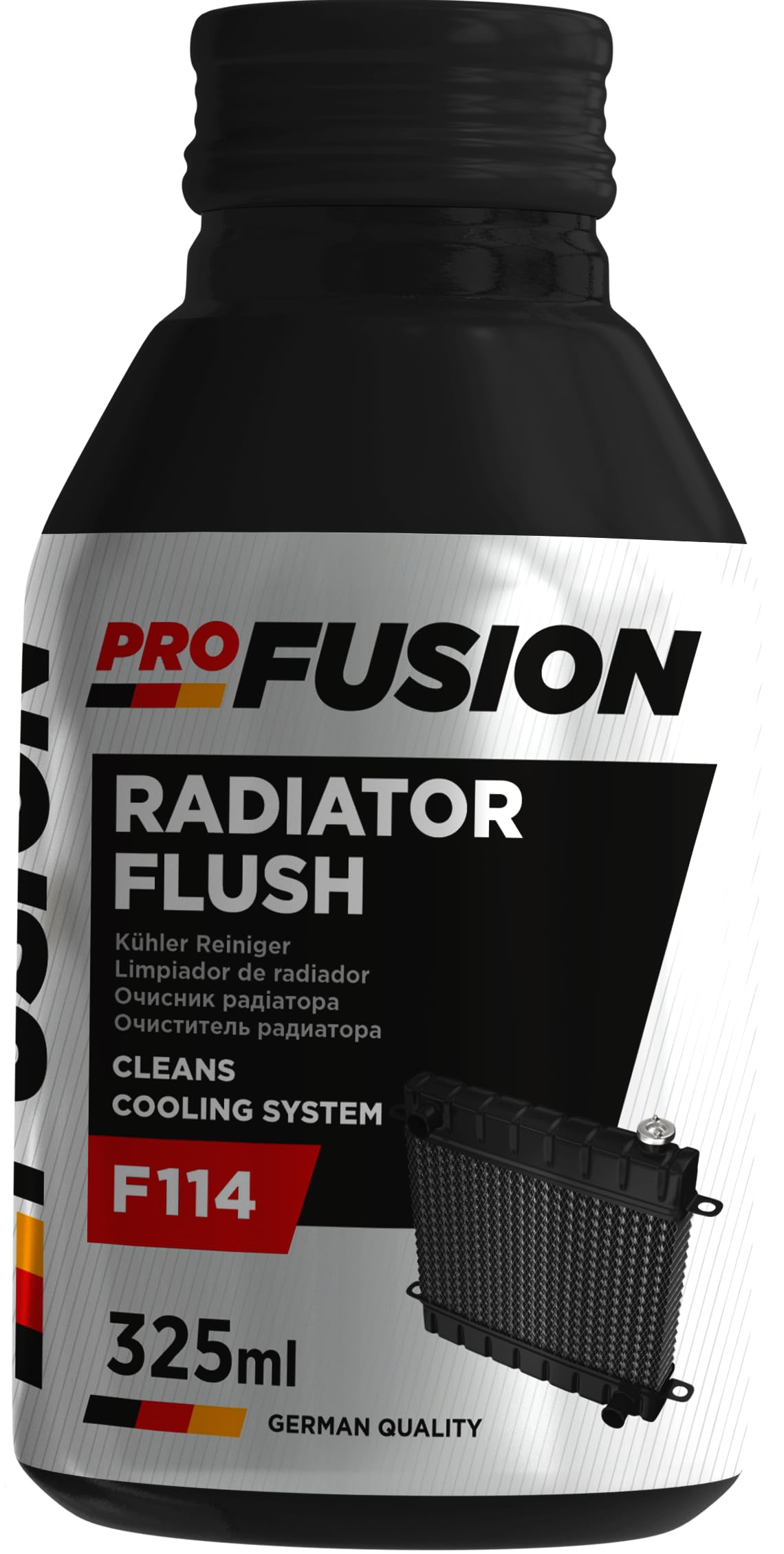 ProFusion Limpiador de Radiador - Limpia de Circuito de Refrigeración - Eliminador el óxido y Las Incrustaciones. F114 Radiator Flush - 325ml (12)