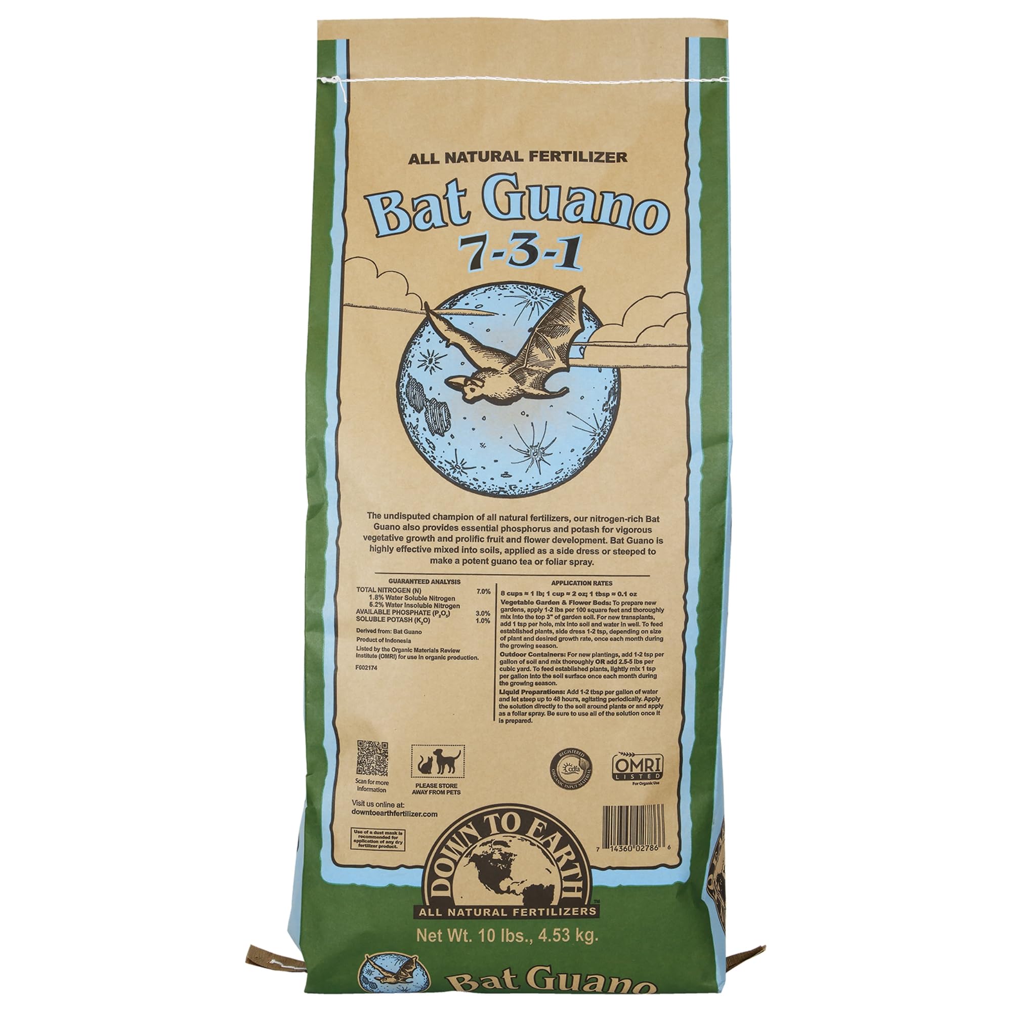 Down To Earth Organic Bat Guano
