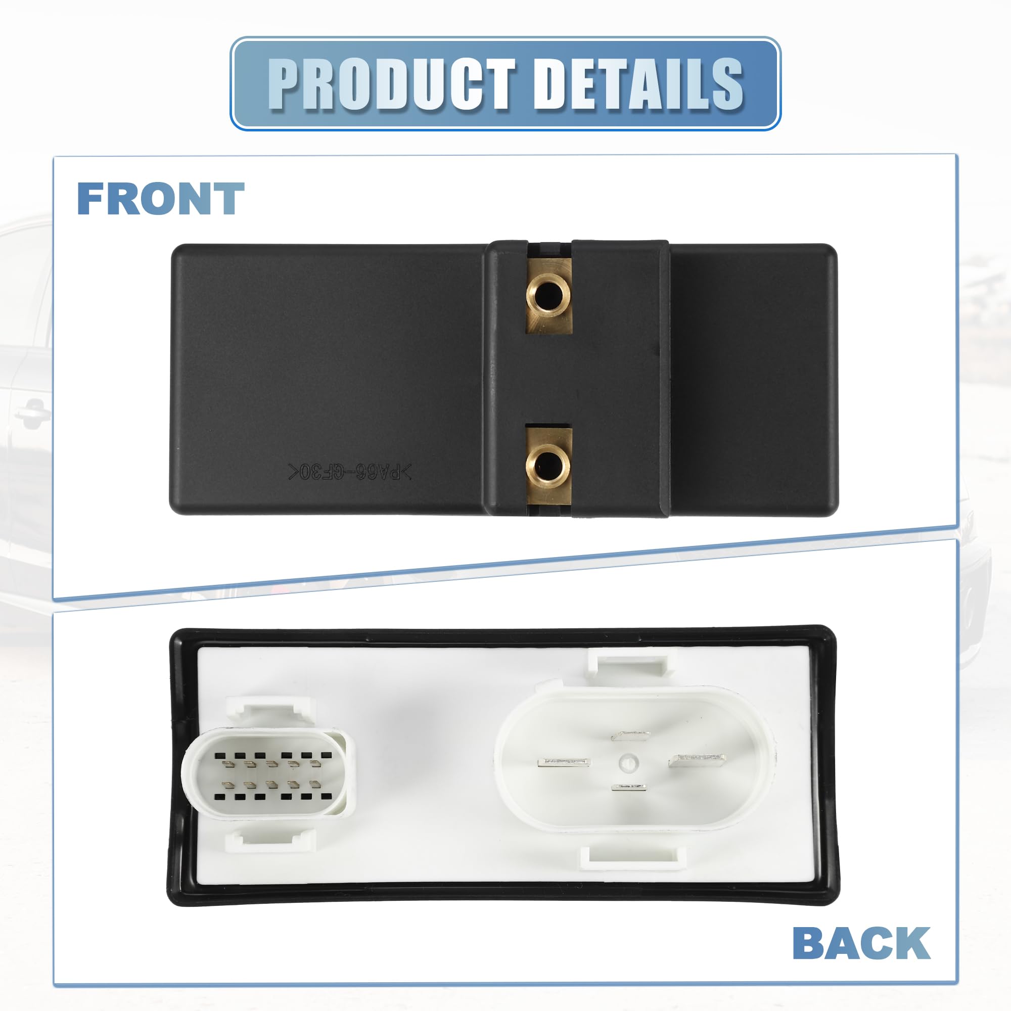 A ABSOPRO Módulo De Control Del Ventilador Del Radiador Apto Para No.1J0919506E - 1 Unidad