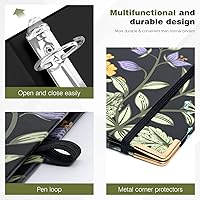 Vista 261 de Ospelelf Mini 3 Ring Binder, 2 Inch, Cute Pink Marble Binder for 5.5" x 8.5" with 5 Tab Dividers, File Folder Labels and Low Profile Clipboards