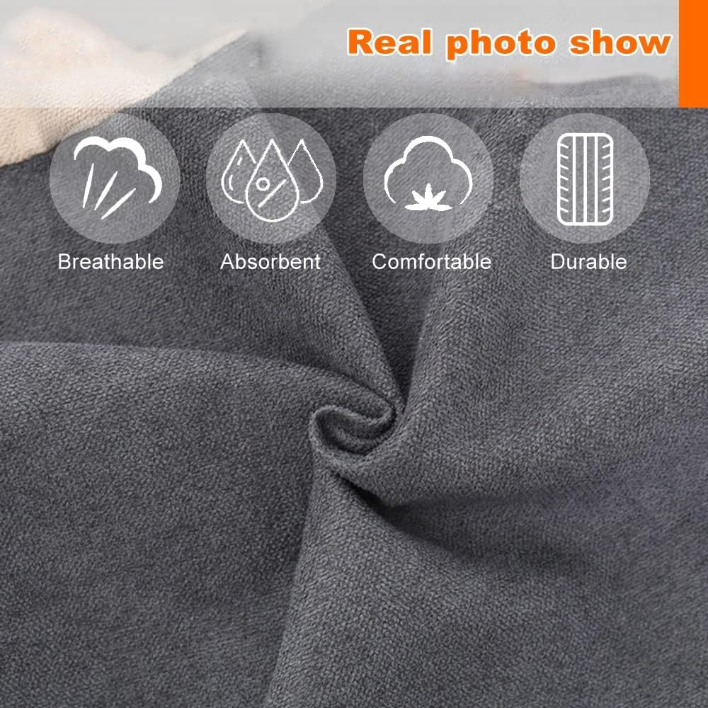 Bean Bag Chair Cotton Linen Bean Bag Cover 2-seat Bean Bag Sofa Cover No Filler Floor Seat Beanbag Couch Pouf Chaise Lounge Recliner Frameless Furniture(Red)