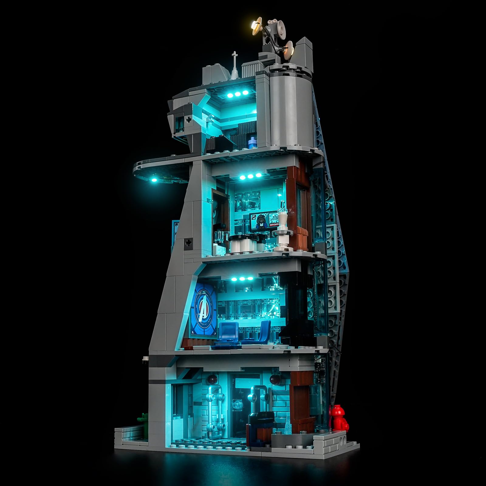 Set di luci a LED compatibile con Lego Doomsday New Avengers Tower 76352