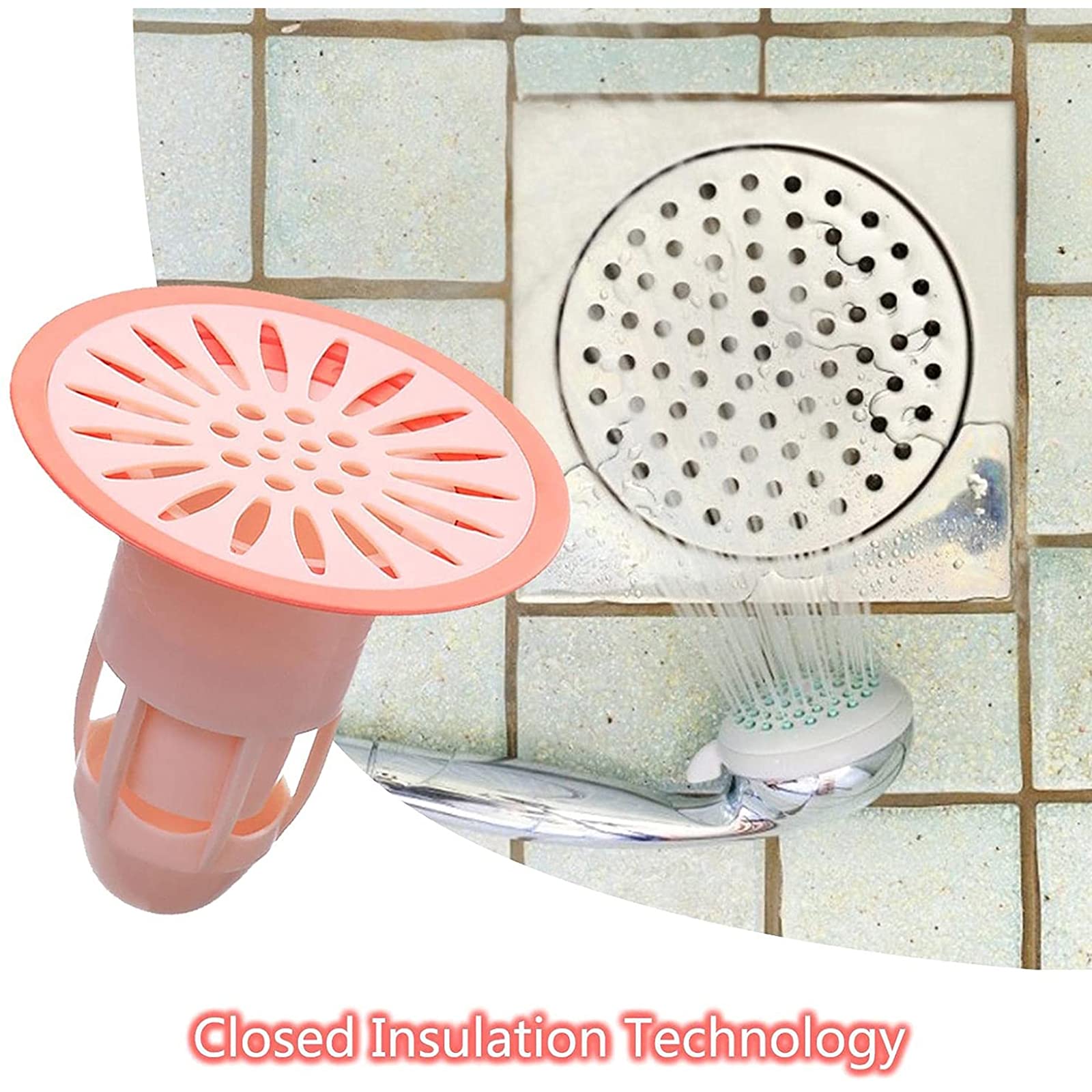 WUSJCOF 2 X Siphon De Sol Pour Salle De Bain Et Douche, Noyau De Siphon De Sol Drainage Désodorisant Pour Siphons De Sol (diamètre 41-50 Mm)