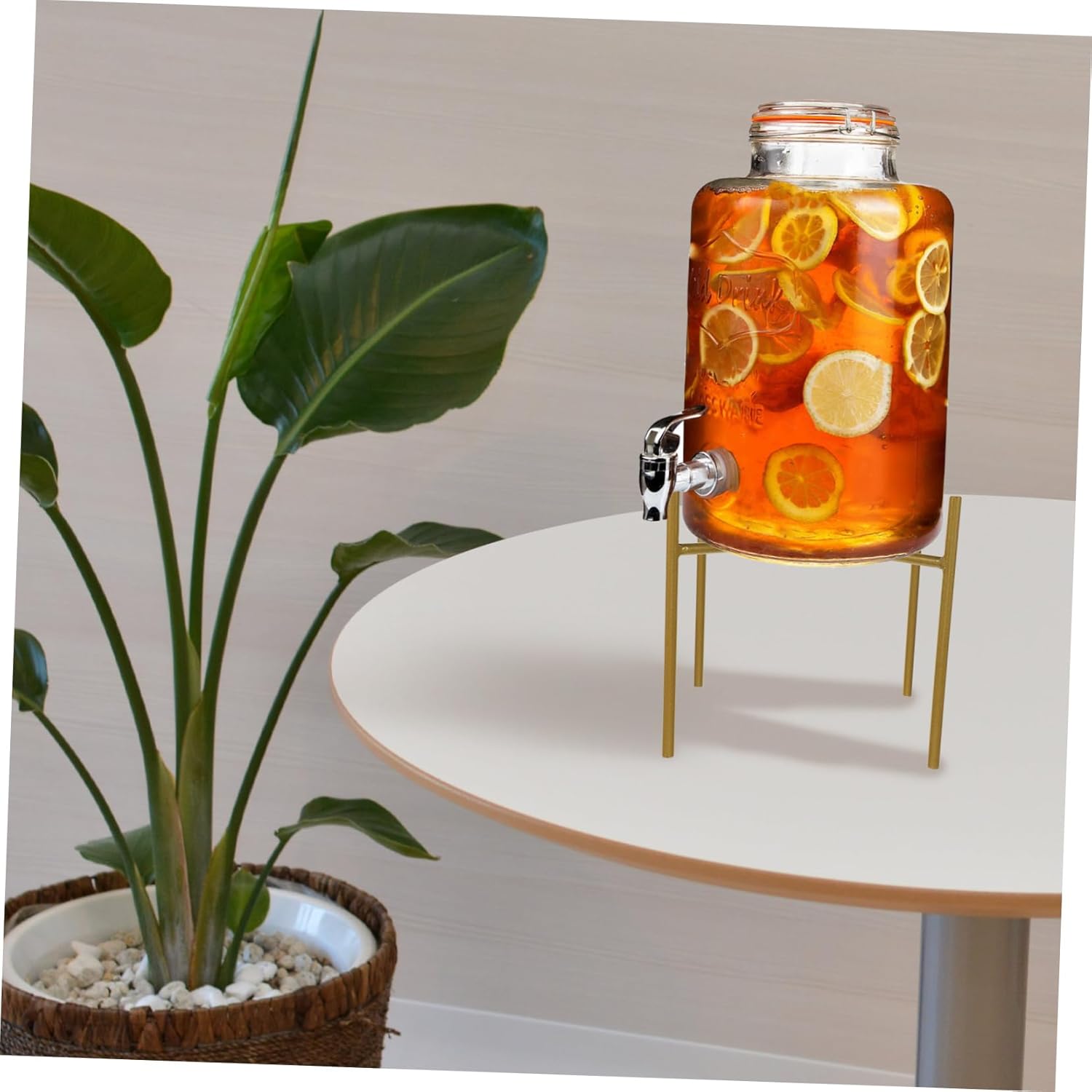 Beverage Dispenser Stand Holder Base for Drink Dispenser Planter Fish Tank Sturdy and Stylish Floor Stand for Home and Events