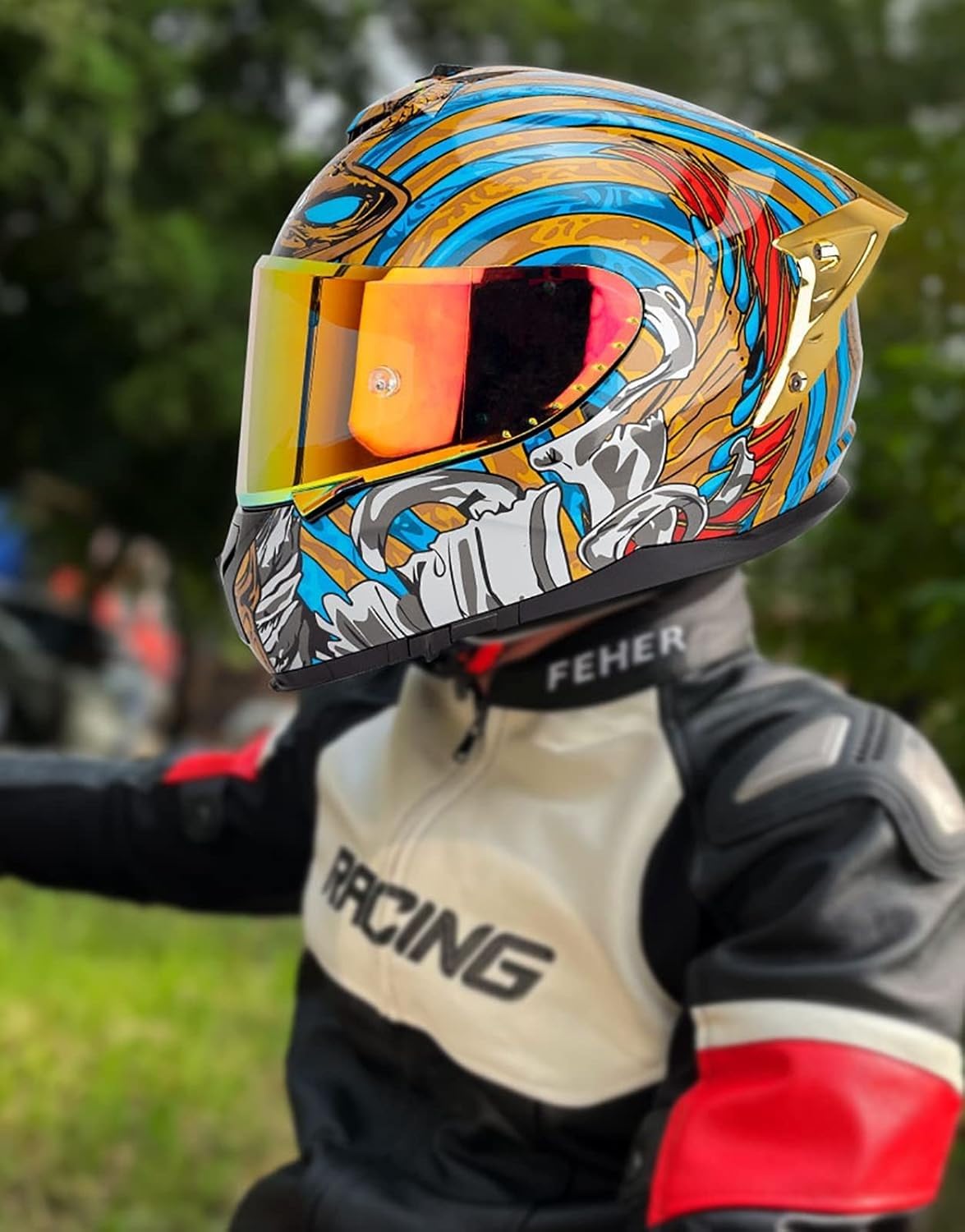 Casco integrale da moto, casco modulare pieghevole Bluetooth, altoparlante incorporato, microfono integrato, casco con doppia visiera, omologato ECE D,M55-56CM