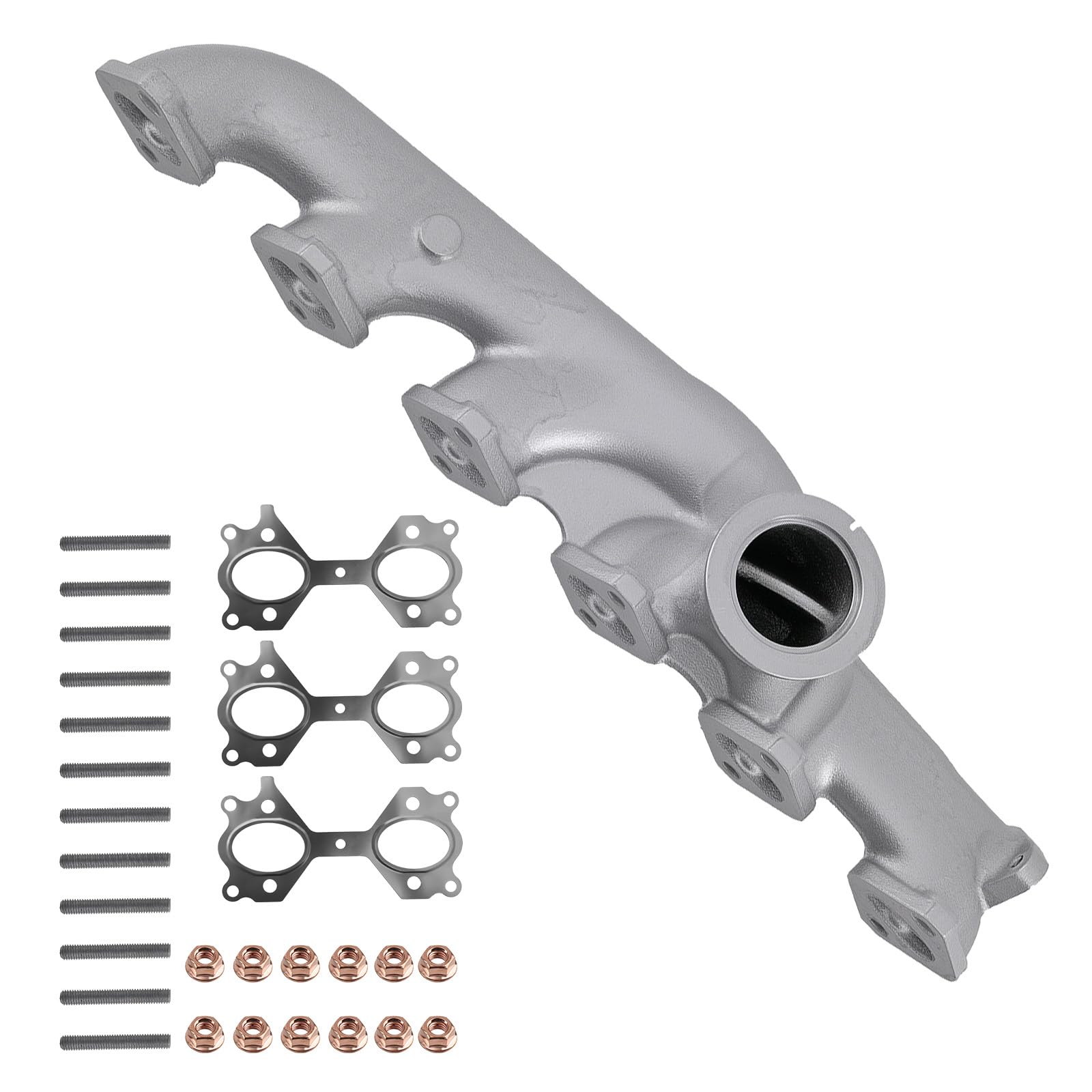maXpeedingrods Set collettore di scarico in ghisa con guarnizione per BMW X3 X5 X6 E83