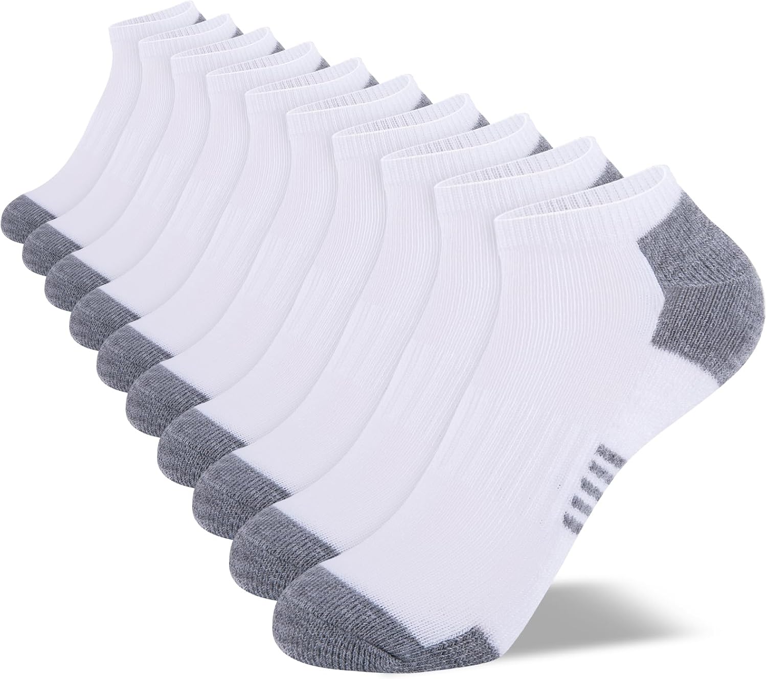 Comfoex 10 Pairs Boys Socks Low Cut Ankle Socks For Kids 8-10 4-6 6-8 Years Old Short Athletic Socks With Cushioned Sole - Image 7