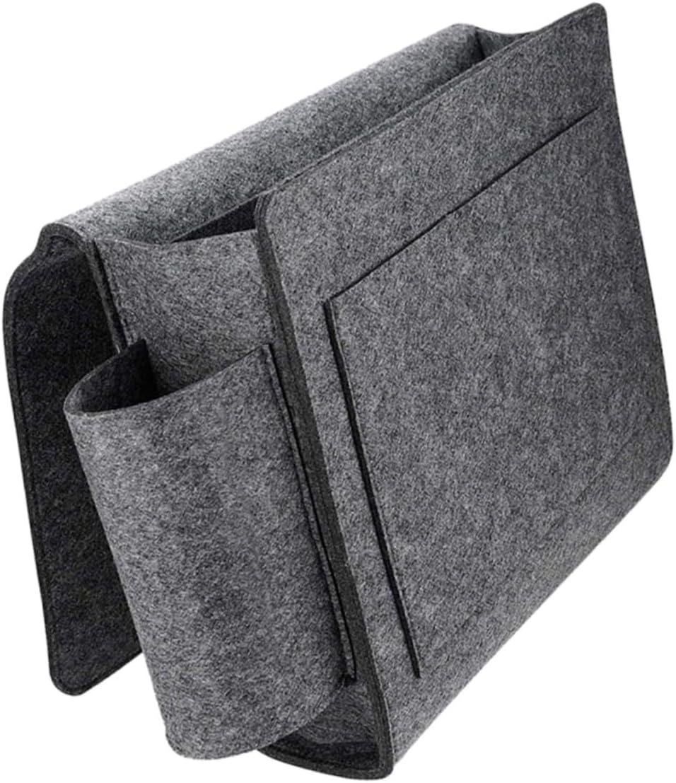 Felt Bedside Hanging Storage Bag Organizer for Remote, Tablet and Sundries