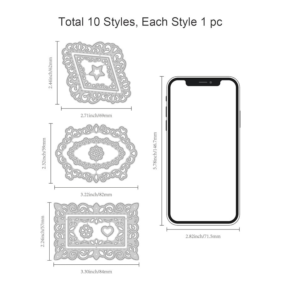 Amazon.co.jp: INFUNLY レースフラワーカッティングダイ レース