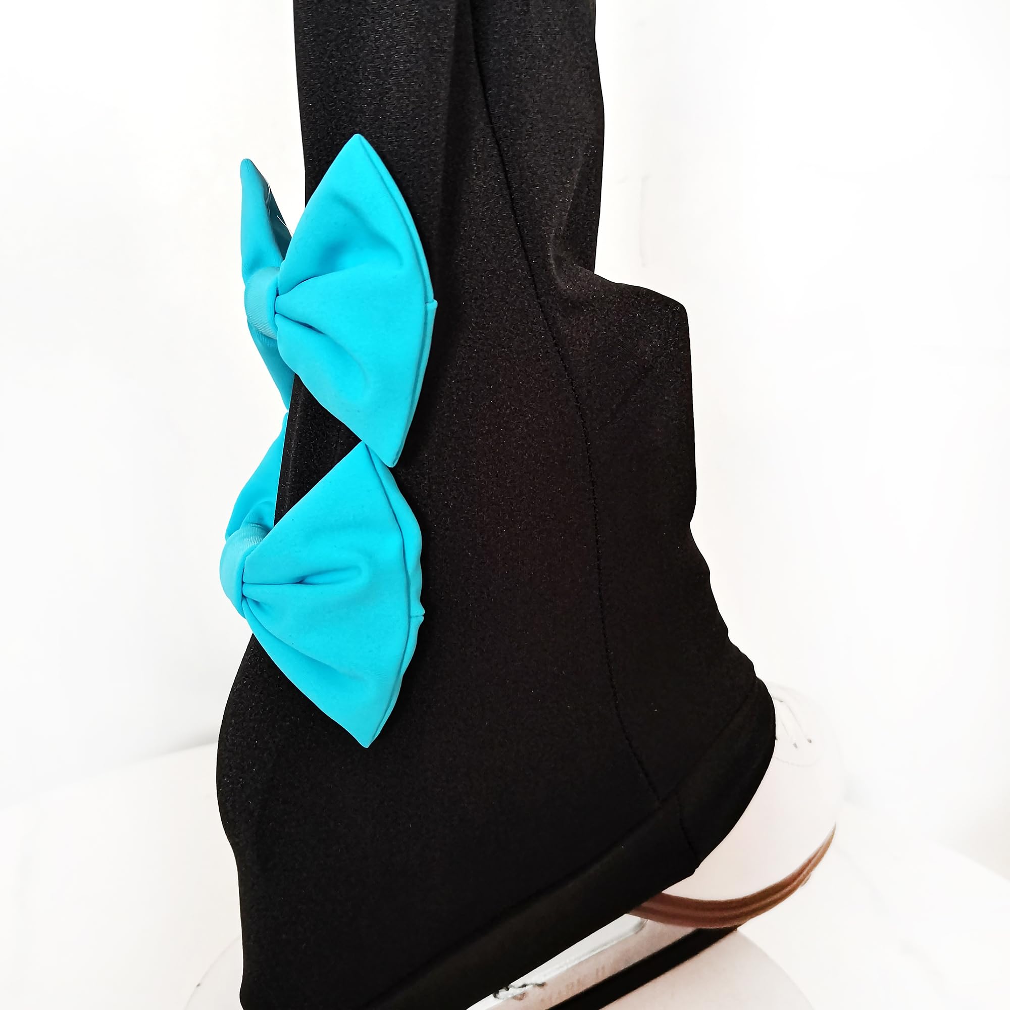 LIUHUO Pantalon de Patinage sur Glace en Polaire pour Femme - Pantalon de Patinage Artistique avec nœuds - Leggings Respirants pour Patineurs