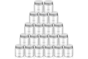 1.7 oz Mini Mason Jars Small Glass Jars with Airtight Lids (20 Pcs)