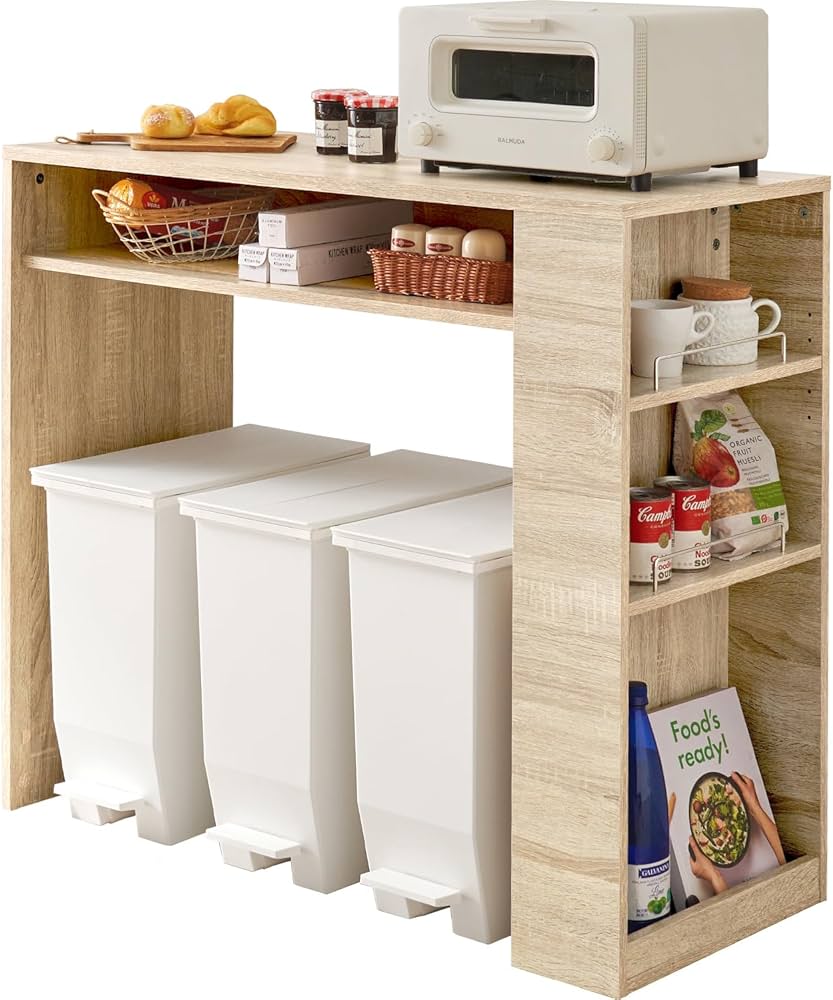 萩原 ゴミ箱上ラック Amazon.co.jp: 萩原 レンジラック ゴミ箱上ラック 引き出し付