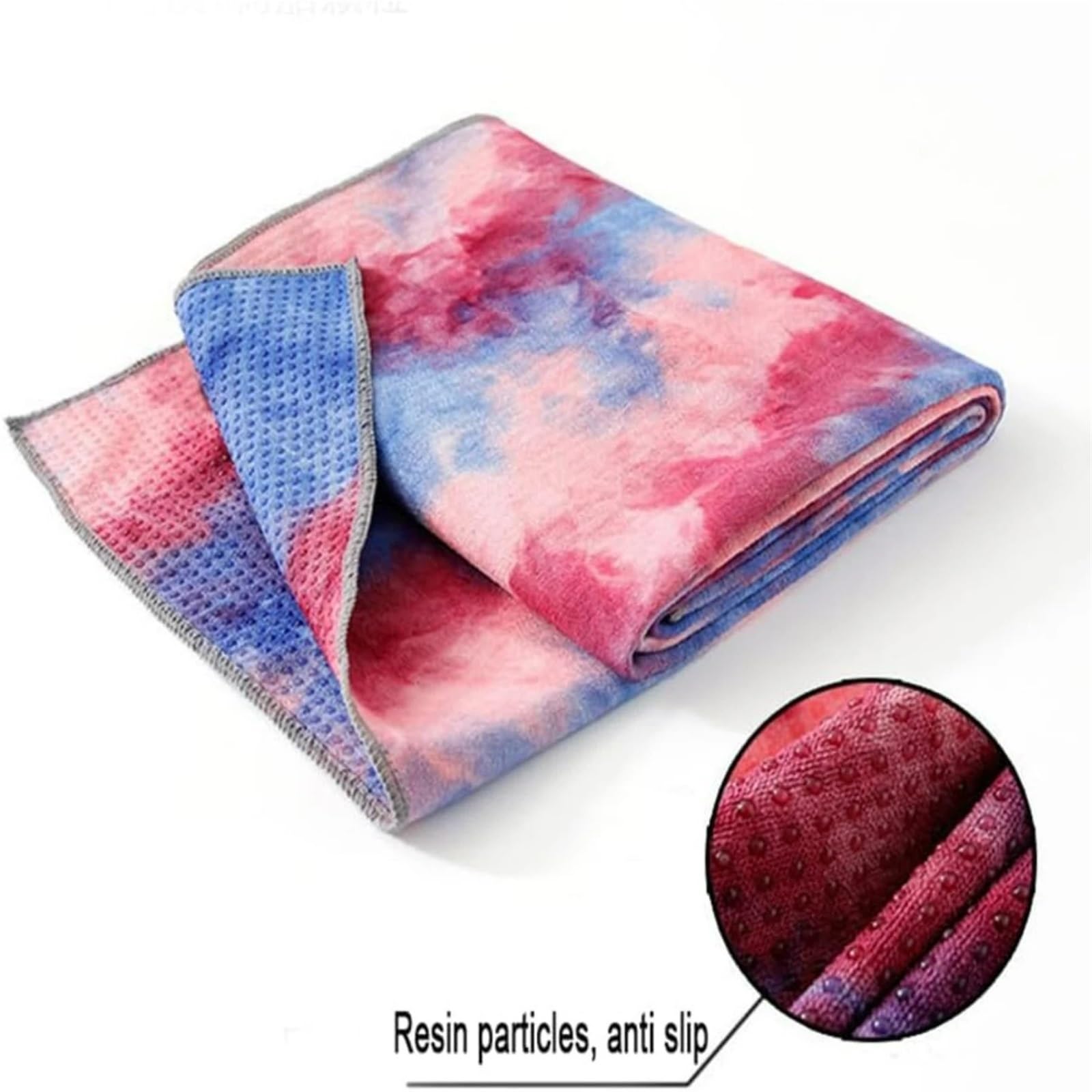 Toalla de Yoga, absorción Sudor, Suave, Antideslizante, Toalla Entrenamiento, Estera con Agarre para Yoga