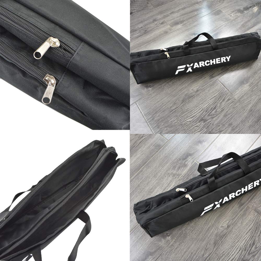 SHARROW Tiro con L'Arco Borsa Arco Ricurvo Custodia per Archi Recurve Sacchetto Sacca da Prua con 3 Tubi Faretra per Frecce Accessori per la Caccia all'aperto