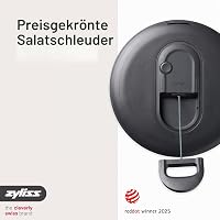 Odstredivka na šalát Zyliss Easy Spin z nehrdzavejúcej ocele, veľká 6 l, s vyťahovacou šnúrkou a tlačidlom Stop 3