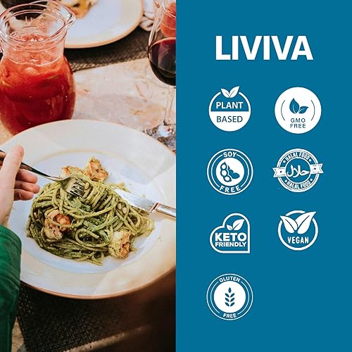 Miniatura 6 de LIVIVA Shirataki Konjac - Fideos de espagueti orgánicos de 6 unidades (110 onzas), aptos para diabéticos, bajos en carbohidratos, bajos en calorías,