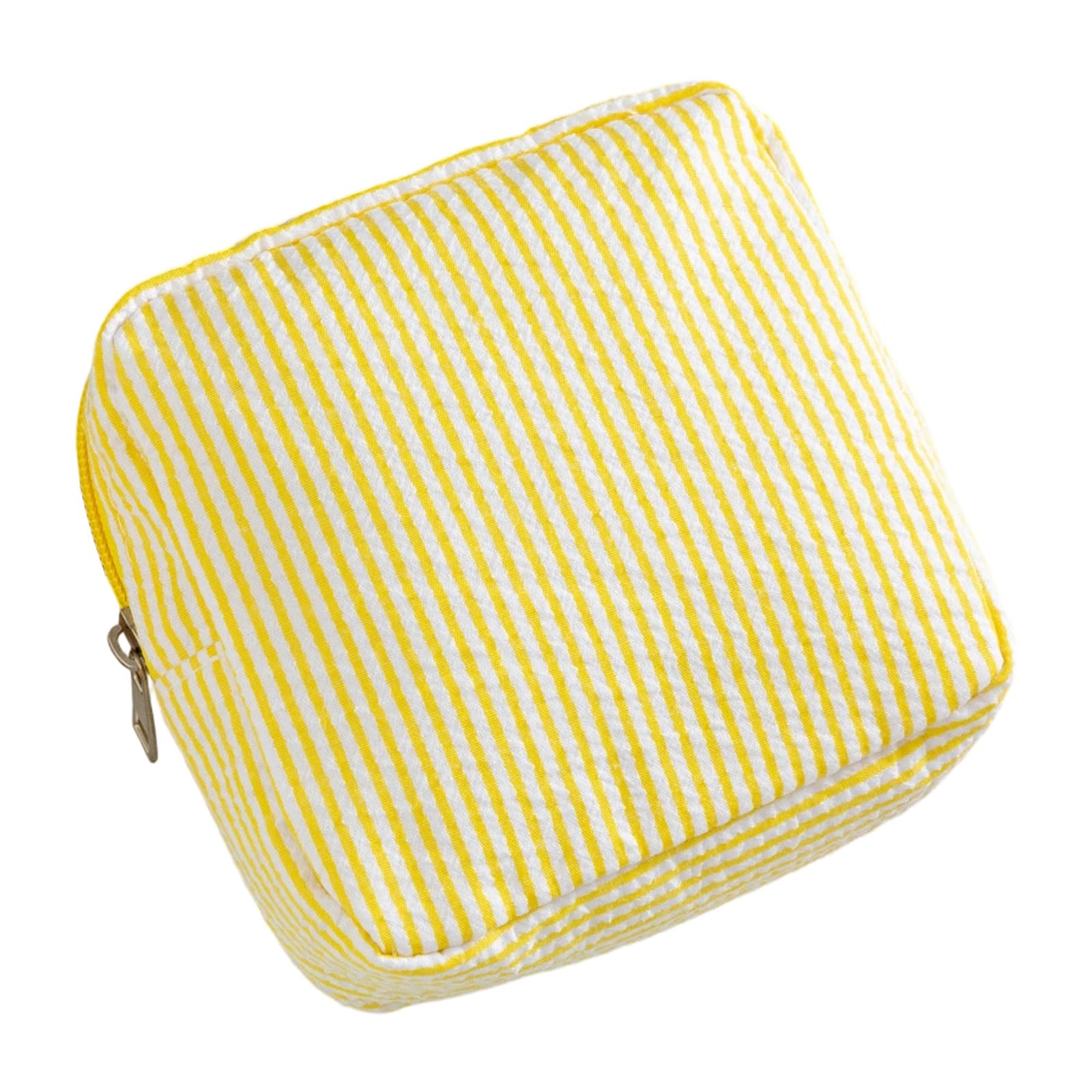 Tsophreniq Waterproof Bubble Fabric Toiletry Holder Perfect for Cosmetics and Feminine Care Items Makeup Container Bubble Textured Travel Cosmetic Bag for Makeup Accessories