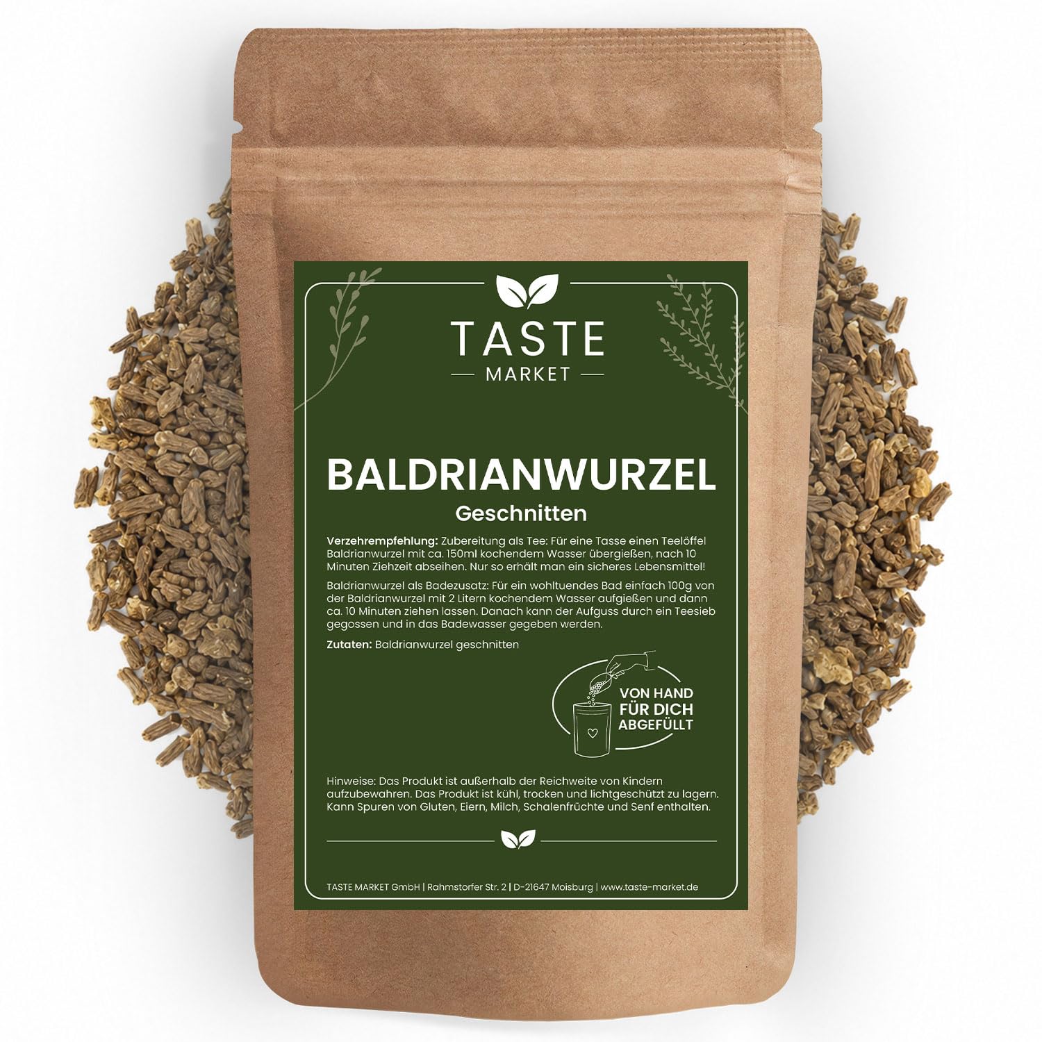 5 kg Baldrianwurzel geschnitten | Baldrian | Tee | Entspannung | Schlafen