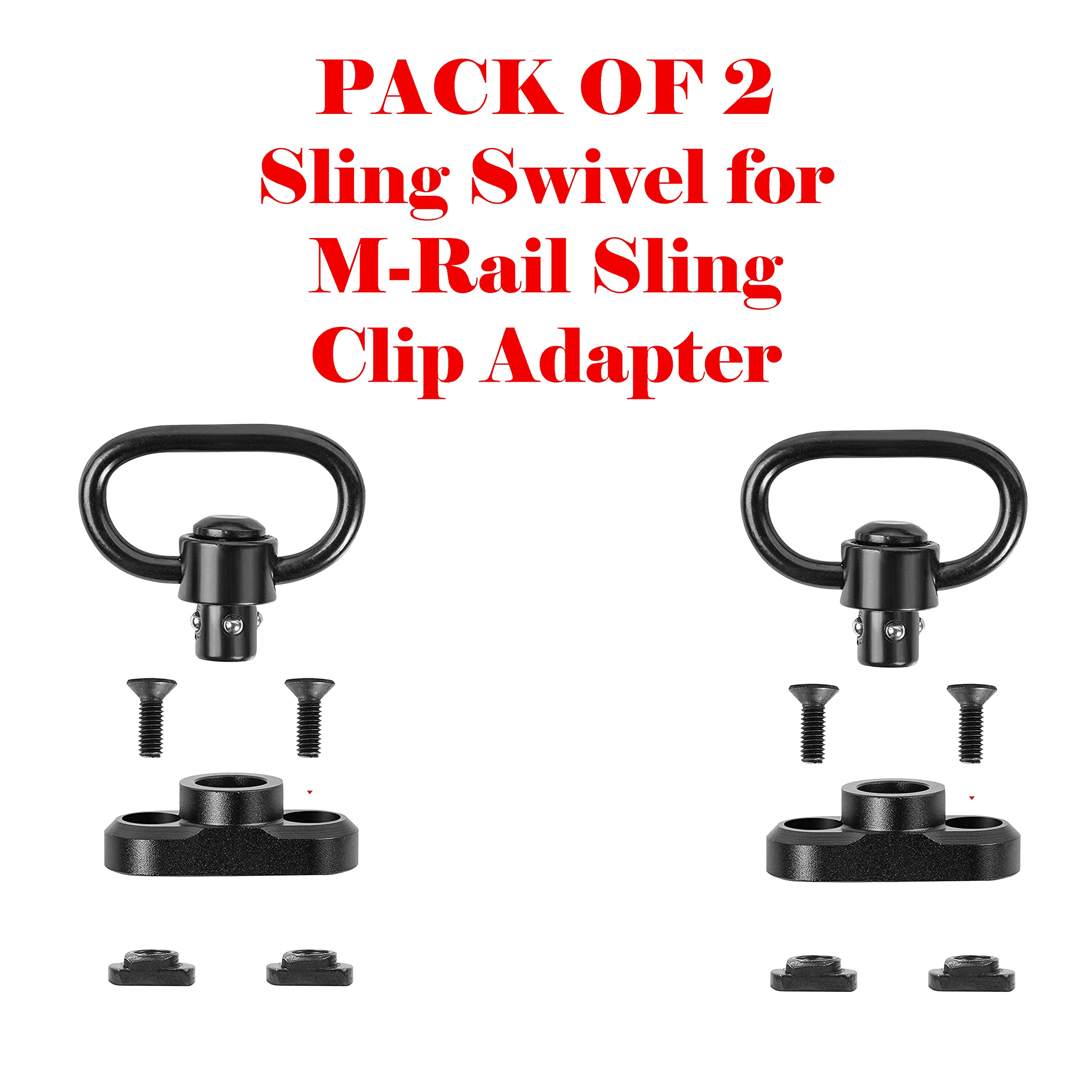 360 Tactical QD Sling Swivel Adapter Mount for M-LOK Handguard 1.25