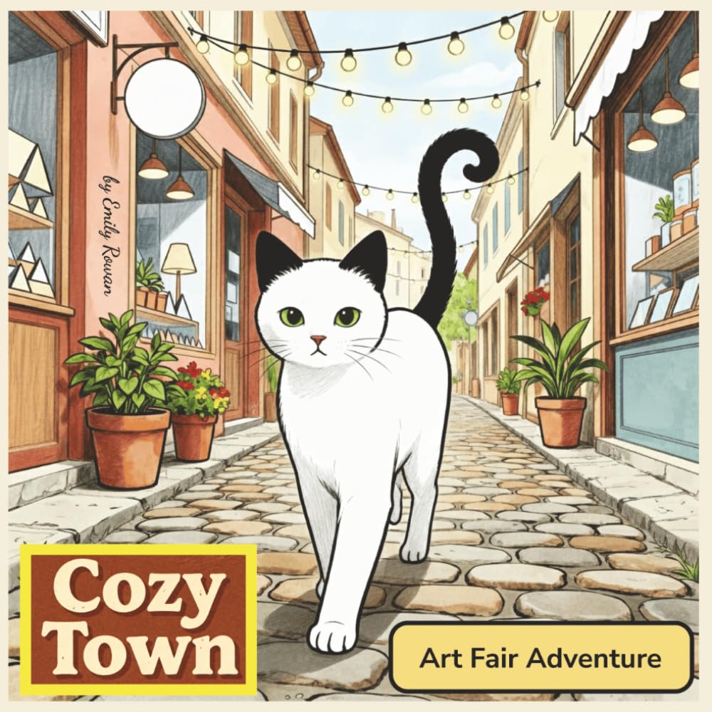 Cozy Town: Art Fair Adventure (Cozy Town Adult Coloring Books)