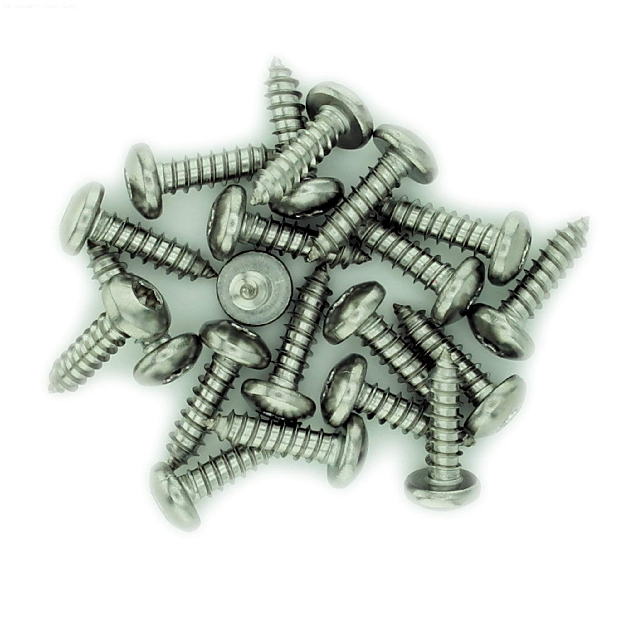 Singularity Supplies No.6 X 1.975 (3.5Mm X 50Mm) Tx Pan Self-Tapping Screw - Stainless Steel (A2) (Pack Of 20)
