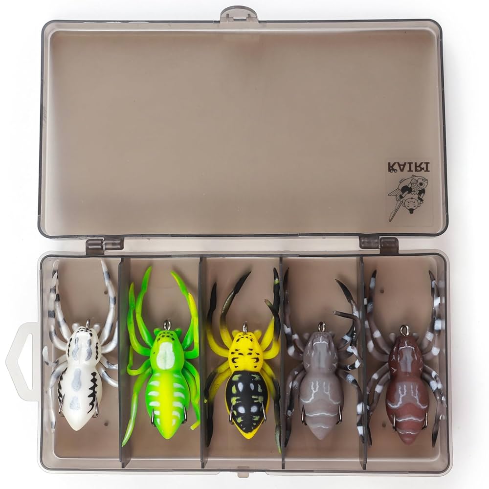 Amazon.co.jp: KAIRI スパイダー 蜘蛛 クモ ルアー 5色セット