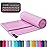 BAGAIL Camping Towel with EVA Case, Compact & Ultra Soft Microfiber Travel Towel - Super Absorbent & Lightweight Quick Dry Towels for Sports, Beach, Gym, Backpacking, Hiking and Yoga - Pink, XS