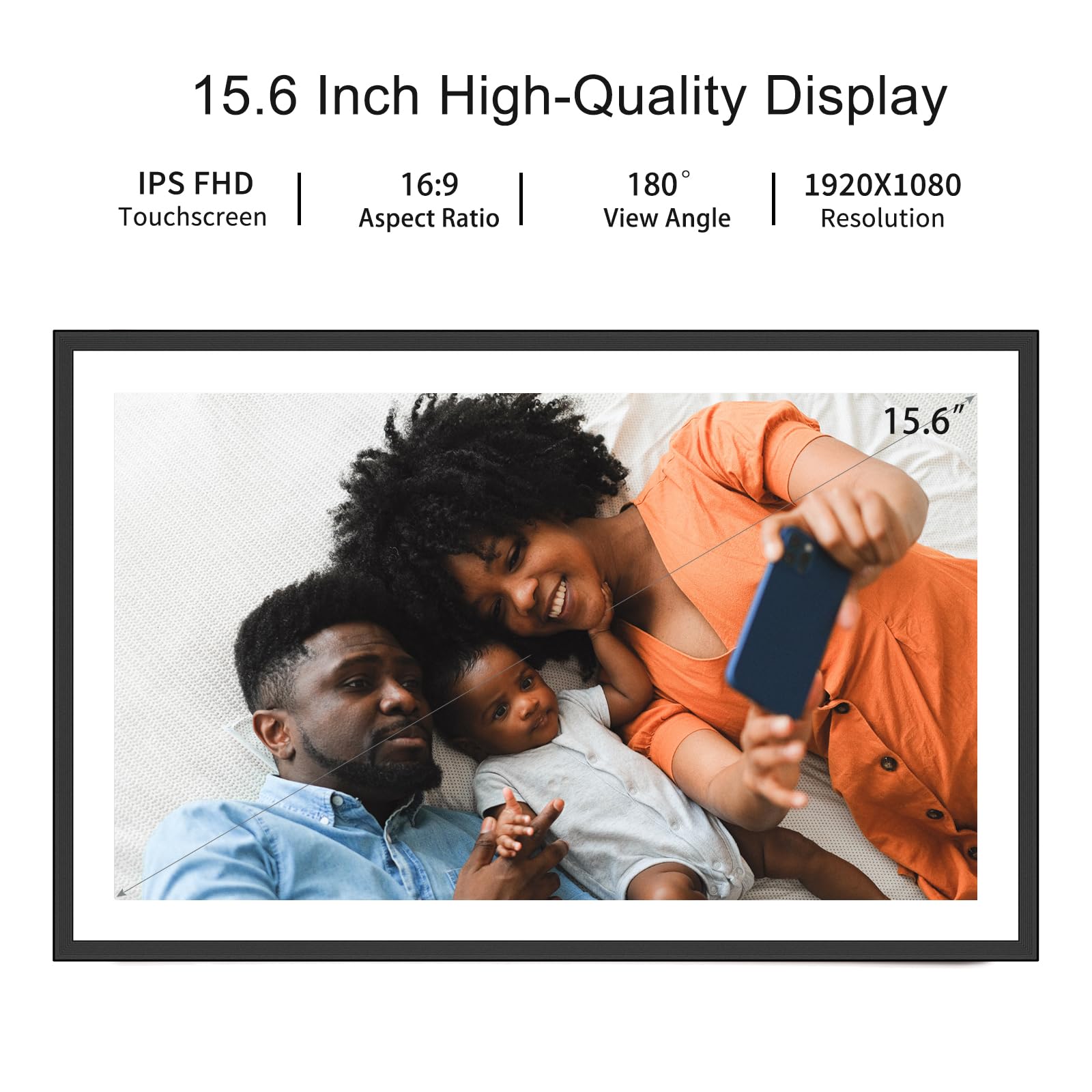 Amazon.com : Frameo 15.6 Inch Large Digital Picture Frame WiFi