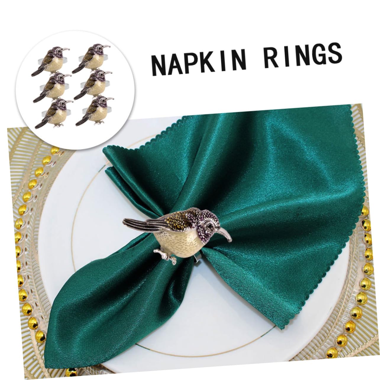 TOPBATHY 30stücke Teiliges Vogel-serviettenringen Tischdekoration Für Hochzeiten Und Partys Und Langlebig Für Ihre