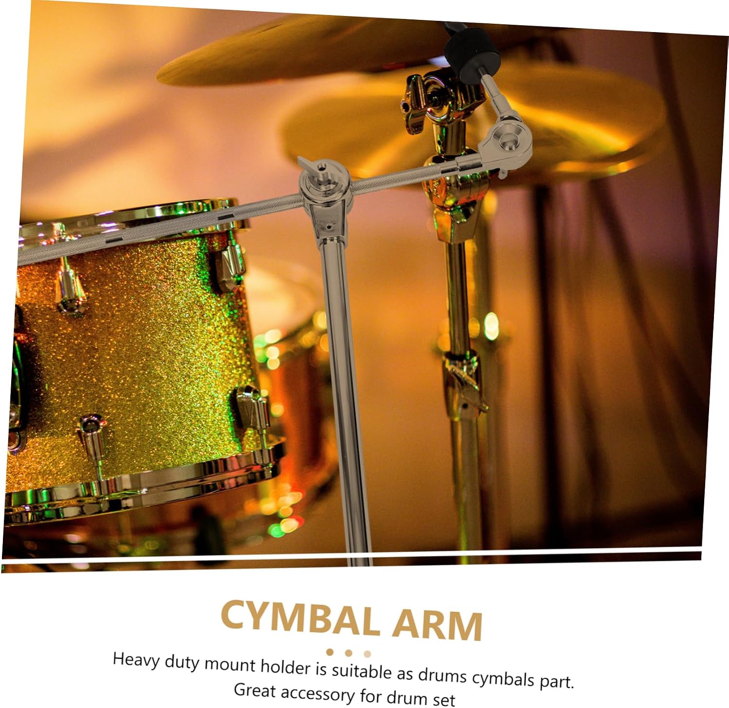 Adjustable Cymbal Arm Holder Heavy Duty Drum Mount with Durable Construction Easy Installation and Flexible Use for Various Cymbals