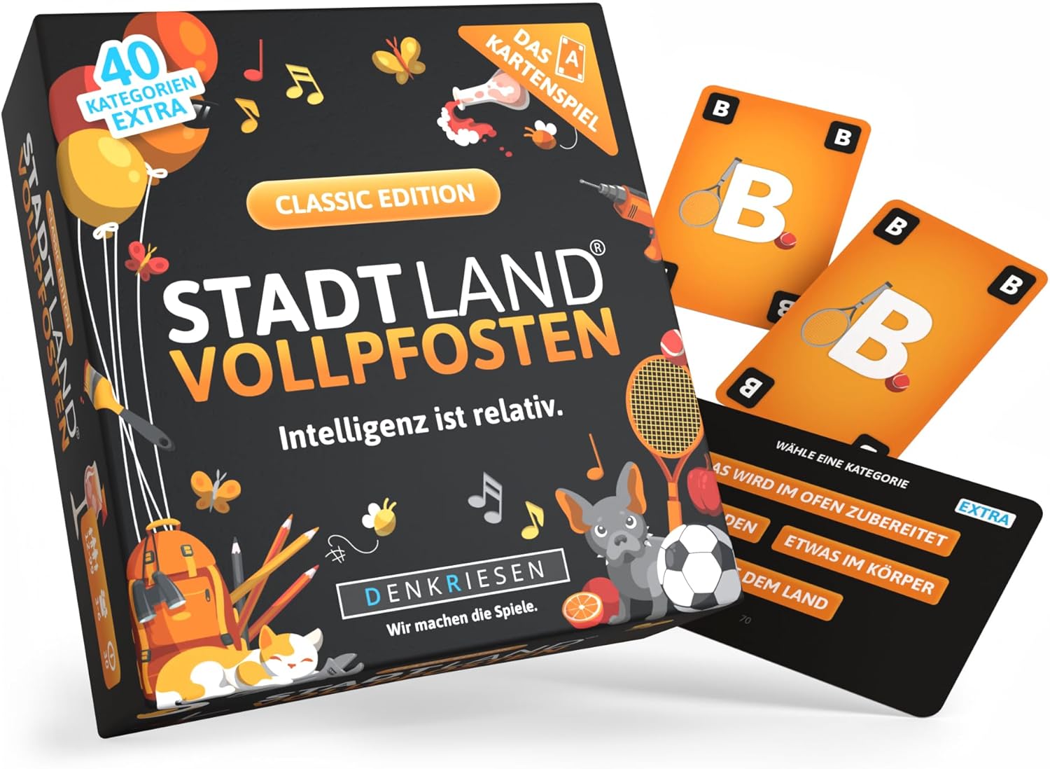Stadt Land Vollpfosten®: Classic Edition - Das Kartenspiel